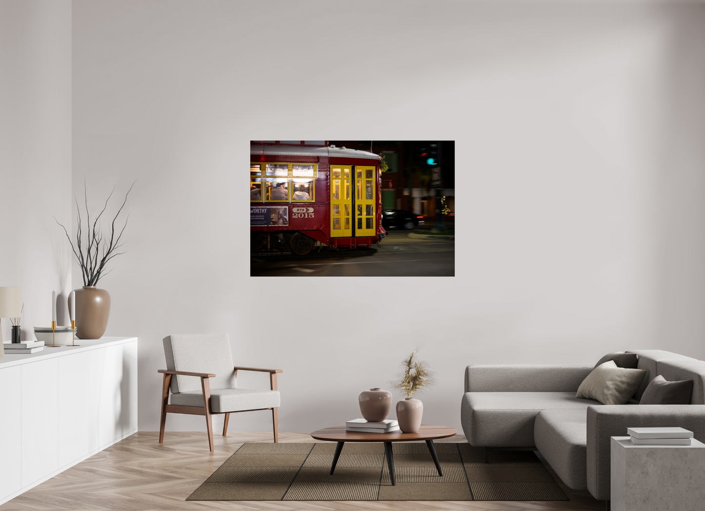 60 x 40″, Photo Print Under Acrylic Glass New Orleans Street Car