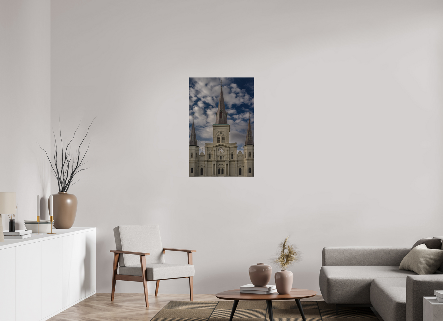 24 x 36.7″, Direct Print on Aluminum Dibond New Orleans Cathedral