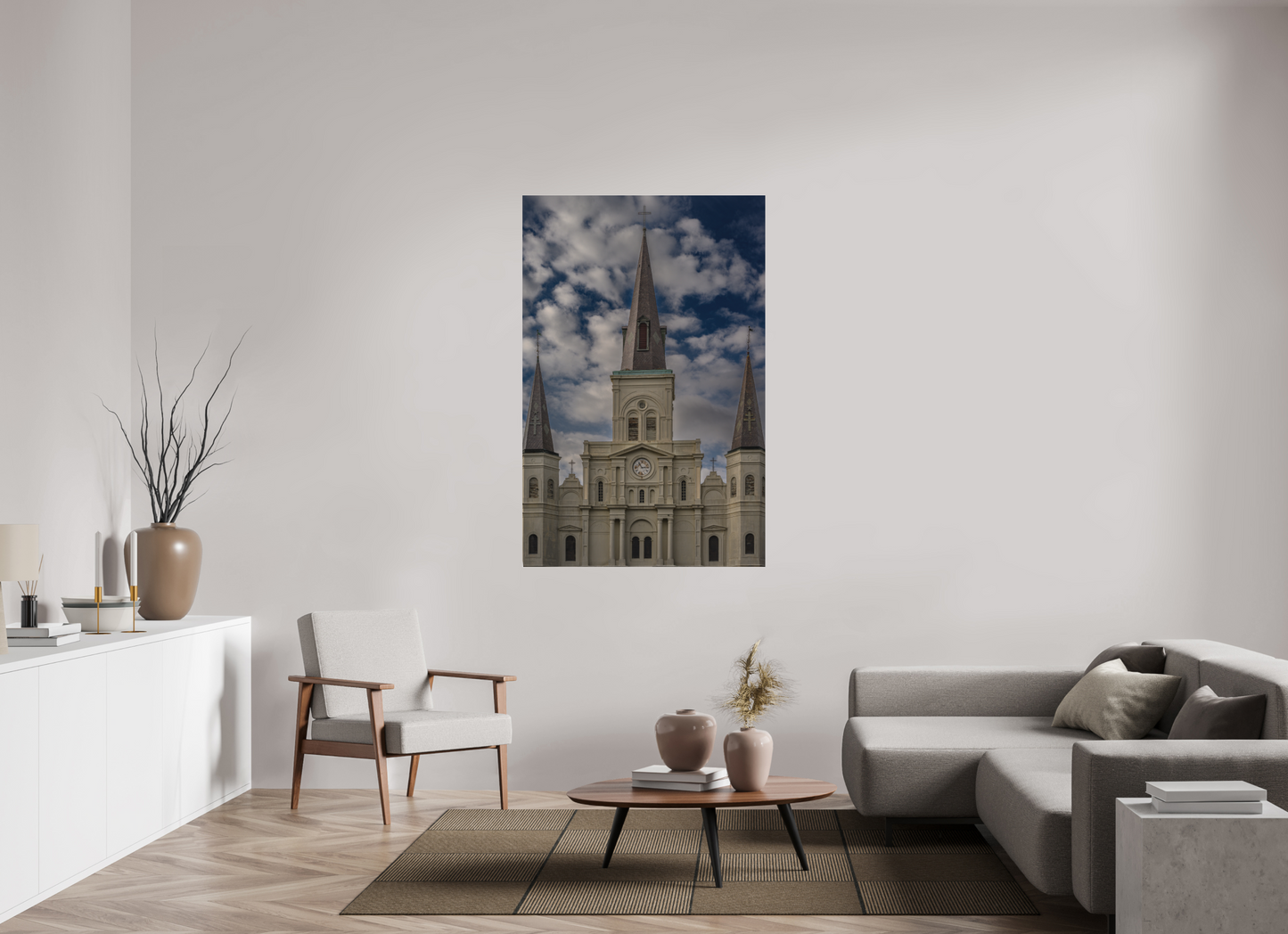 39 x 59.7″, Fine Art Pigment Print under Acrylic New Orleans Cathedral