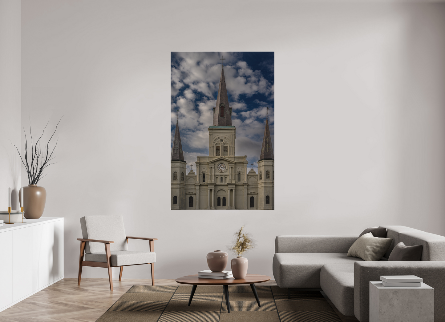 47 x 71.9″, Fine Art Pigment Print under Acrylic New Orleans Cathedral