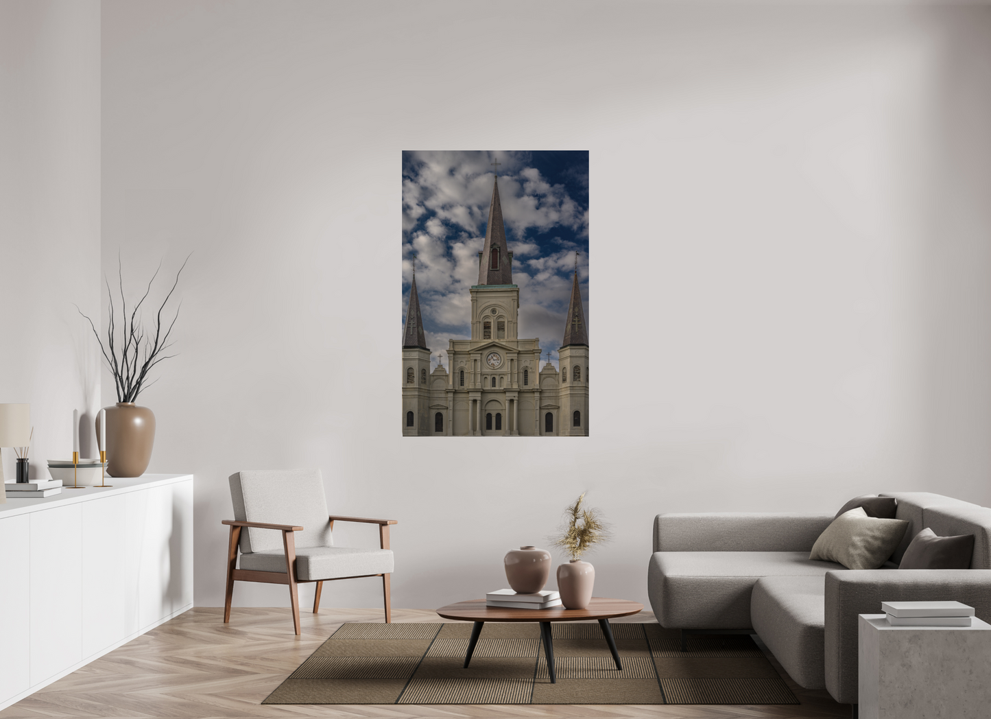 39 x 59.7″, Direct Print on Aluminum Dibond New Orleans Cathedral