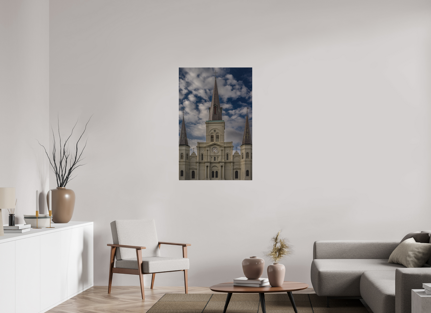 28 x 42.9″, Fine Art Pigment Print under Acrylic New Orleans Cathedral