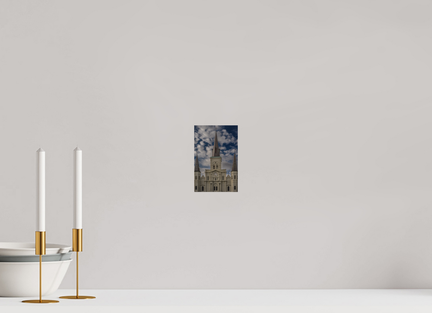 4 x 6.1″, Direct Print on Aluminum Dibond New Orleans Cathedral