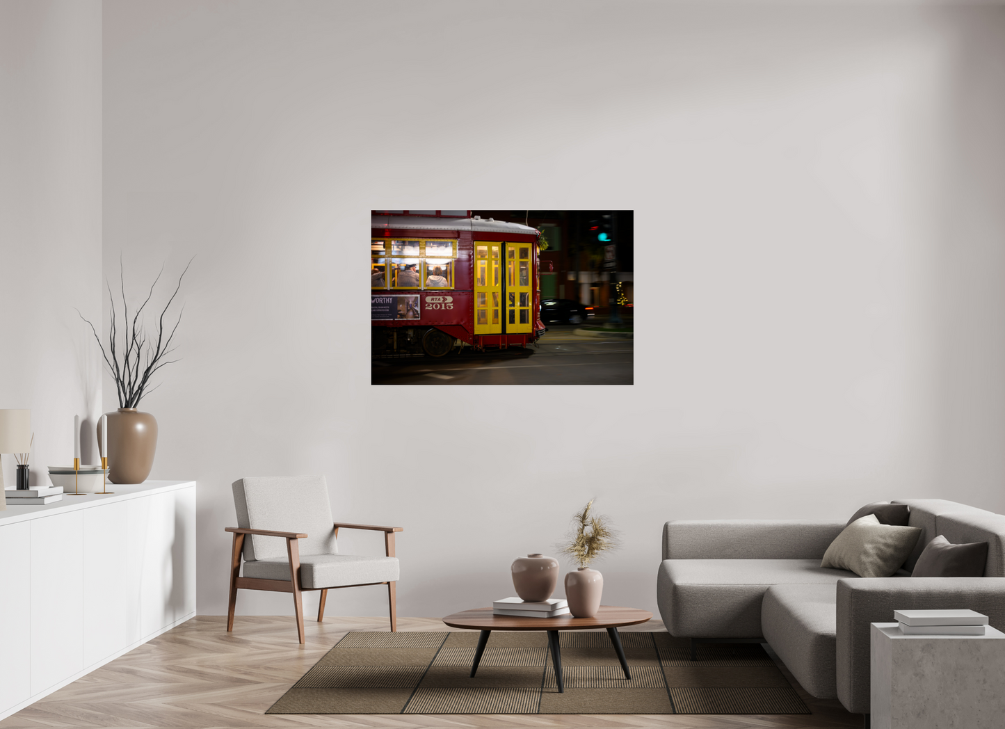 54 x 36″, Photo Print Under Acrylic Glass New Orleans Street Car