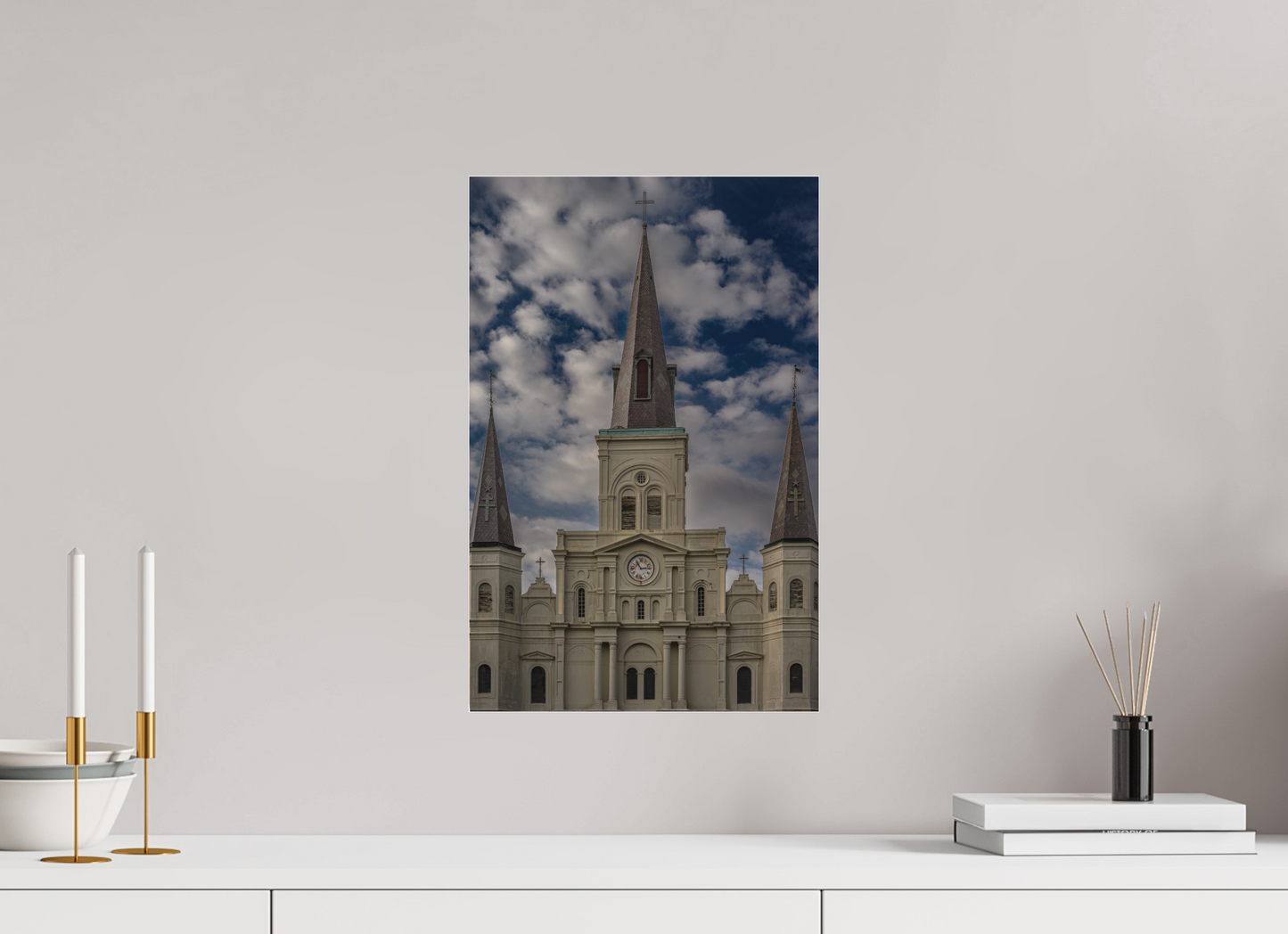 12 x 18.4″, Fine Art Pigment Print under Acrylic New Orleans Cathedral
