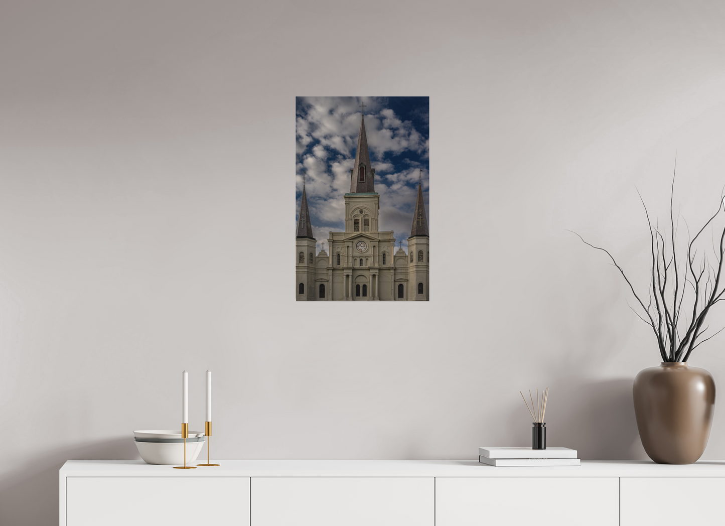 16 x 24.5″, Direct Print on Aluminum Dibond New Orleans Cathedral